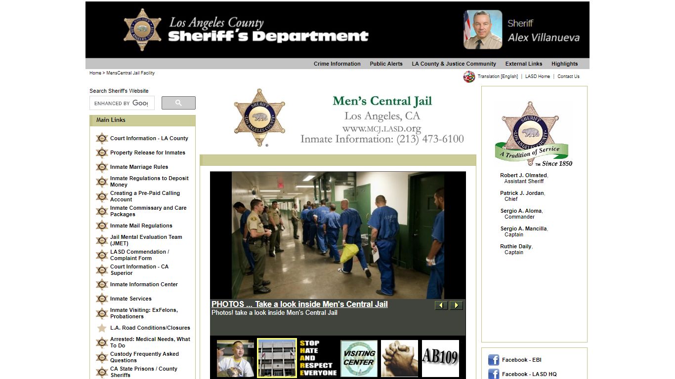 LASD.org - Facilities